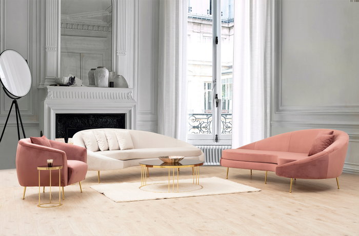 Atelier Del Sofa Sofá de 3 Plazas Eses Left - Beige